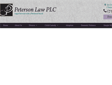 Tablet Screenshot of petersonesq.com